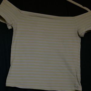 Off the shoulder crop top